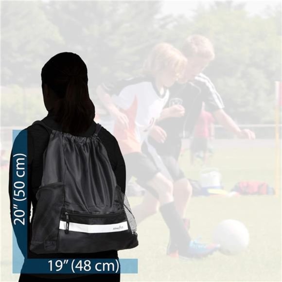 Drawstring Soccer Bag - Soccer Backpack For Boys or Girls - Picture 7 of 7